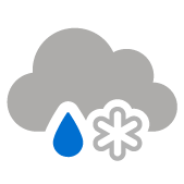 Bedeckt mit abwechselnd Regen und Schnee Bedeckt mit abwechselnd Regen und Schnee