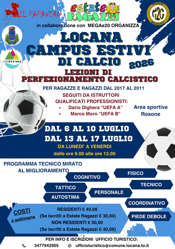 Locana Campus Estivi di Calcio 2026