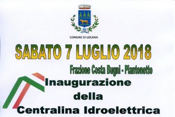 Inaugurazione della centralina Idroelettrica