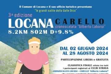3 ^ edizione CRONOSCALATA LOCANA – CARELLO “Gilberto Laboroi”