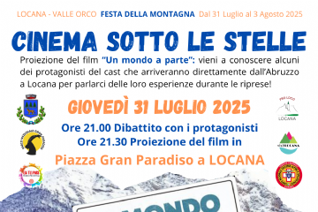 Cinema sotto le stelle in Piazza Gran Paradiso