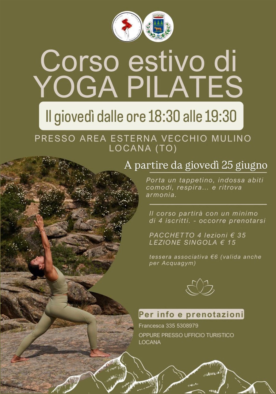 Corso estivo di Yoga Pilates