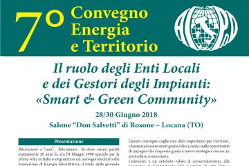 7&#176; Convegno Energia e Territorio