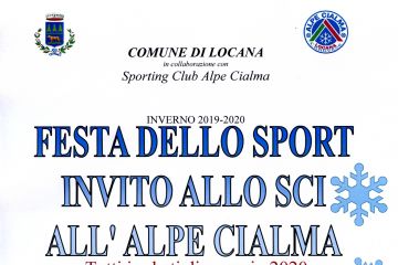FESTA DELLO SPORT INVITO ALLO SCI ALL&#39;ALPE CIALMA