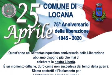 75&#176; Anniversario della Liberazione - 25 Aprile 2020