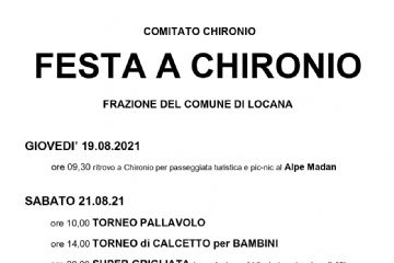 FESTA A CHIRONIO