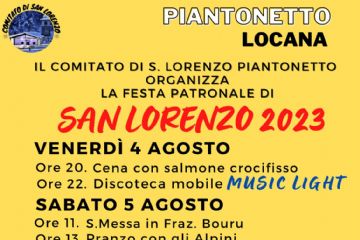 Festa patronale di San Lorenzo - Piantonetto