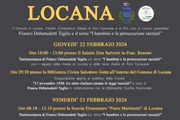 Franco Debenedetti Teglio e il tema &quot;I bambini e le persecuzioni razziali&quot;